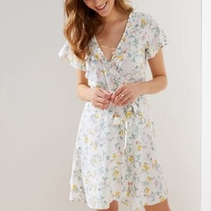 NWT Loft floral wrap dress